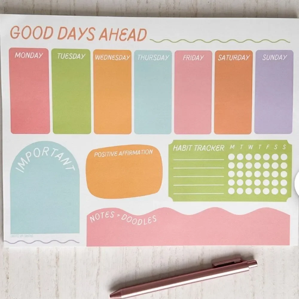 Weekly planet NeW 50 pages 8.5x11 plus 2 stickers